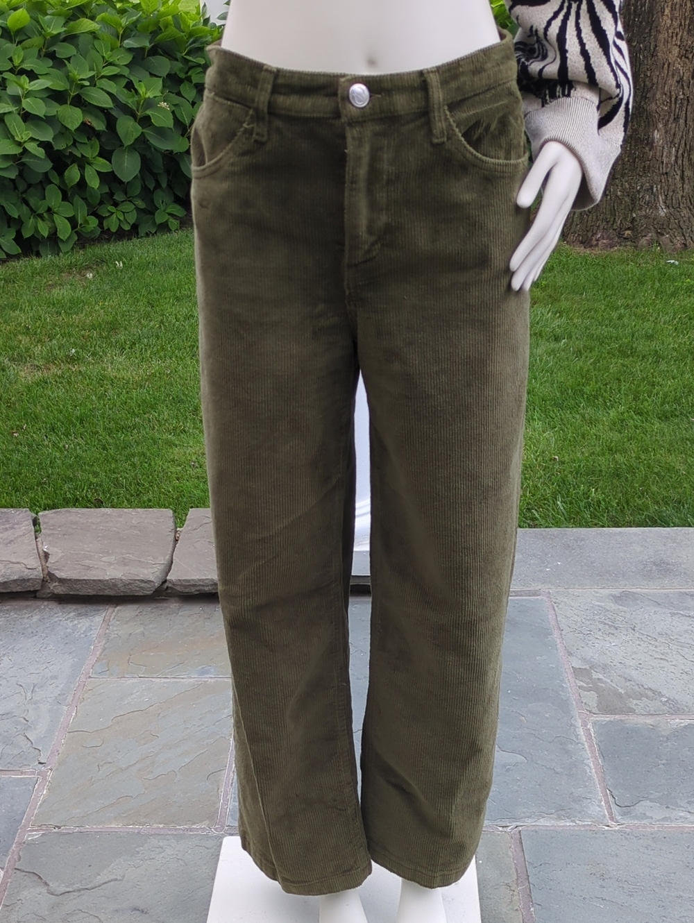 SPRWMN Olive Green Corduroy Pants